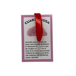 COSMOS COMPLEMENTOS PULSERA ESOTERICA LAZO CUARZO ROSA