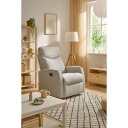 RegalosMiguel Sillón Relax Reclinable Umon Tela - Gris claro