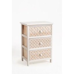 RegalosMiguel Mueble Auxiliar Egle Blanco Ancho 3 Cajones