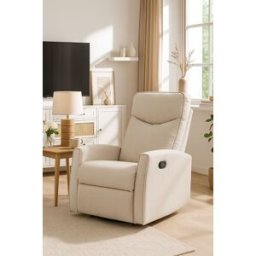 RegalosMiguel Sillón Relax Reclinable Umon Tela - Beige