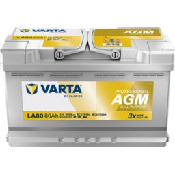 Batería Varta Professional Dual Purpose Agm La80 80ah 800a