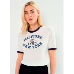 CAMISETA TOMMY HILFIGER VARSITY RINGER MUJER