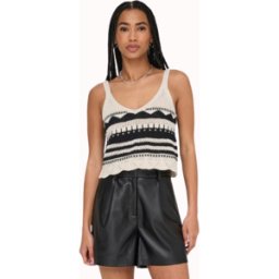 TOP ONLY ONLMERIDA CROP V-NECK MUJER