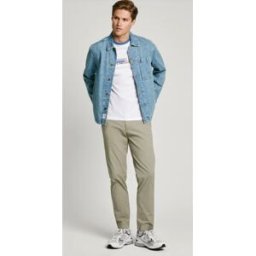 PANTALON PEPE JEANS SLIM POPLIN HOMBRE
