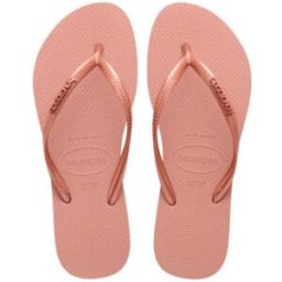 CHANCLA HAVAIANAS SLIM LOGO METALLIC MUJER