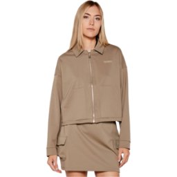 CHAQUETA GUESS CARLA CROP ZIP MUJER