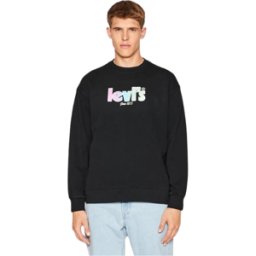 SUDADERA LEVI'S® RELAXD GRAPHIC BLACK HOMBRE