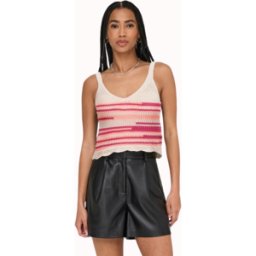 TOP ONLY ONLMERIDA CROP V-NECK MUJER