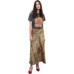 FALDA LOLA CASADEMUNT SATEN ANIMAL MUJER