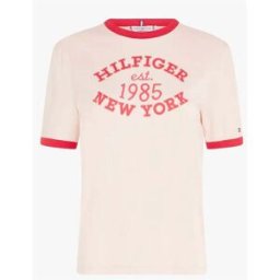 CAMISETA TOMMY HILFIGER VARSITY RINGER MUJER