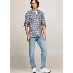 CAMISA TOMMY HILFIGER LINEN GINGHAM HOMBRE