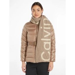 BUFANDA CALVIN KLEIN LOGO MUJER