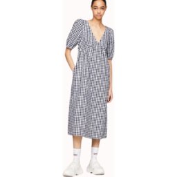 VESTIDO TOMMY JEANS GINGHAM MIDI MUJER