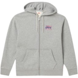 SUDADERA LEVI'S® RELAXED GRAPHIC ZIPUP GREY HOMBRE