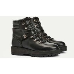 BOTA LEATHER FLAT TOMMY HILFIGER MUJER