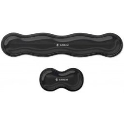Subblim SUBMP-04E061 descansa muñecas Poliuretano (PU), Silicona Negro