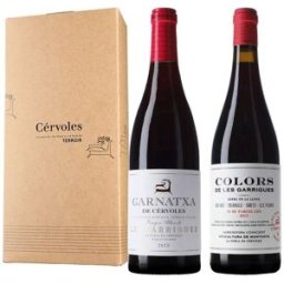Caja 2 botellas Cérvoles Garnatxa y Cérvoles Colors Negre D.O. Costers del Segre
