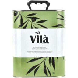 Lata Aceite de Oliva Arbequina Filtrado Vilà 3 L - Aceite de Oliva Extra Virgen de España