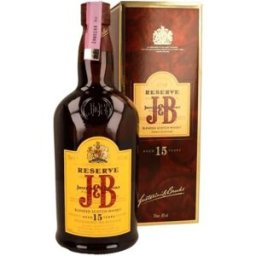 Justerini & Brooks Whisky J&B Reserve Aged 15 Years - 70 cl - Escocia. Premium y Aromático.