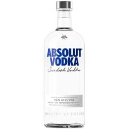 The Absolut Company AB Vodka Absolut 1L - Vodka Sueco Premium 40º - Botella de 100 cl