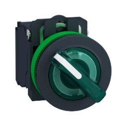 SEL.FLUSH LUM.VERDE 2 POS.FIJAS 24V AC/DC 1NA 1NC ref. XB5FK123B5 Schneider Electric [PLAZO 3-6 SEMANAS]