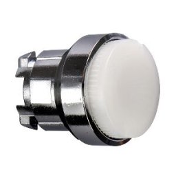 Cabeza pulsador luminoso saliente blanco ø 22 para lámpara BA9s ref. ZB4BW11 Schneider Electric [PLAZO 3-6 SEMANAS]
