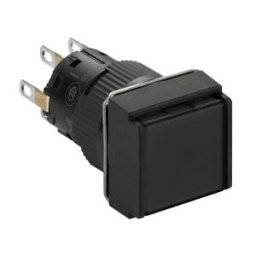 pulsador cuadrado negro Ø16 - 2NANC ref. XB6ECA22P Schneider Electric [PLAZO 3-6 SEMANAS]