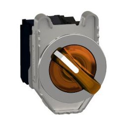SEL.FLUSH LUM.NARANJA 2 POS.FIJAS 24V AC/DC 1NA 1NC ref. XB4FK125B5 Schneider Electric [PLAZO 3-6 SEMANAS]