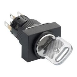 selector llave 132 rectangular negro Ø16 - 2 posiciones fijas - 2NANC ref. XB6EDG222P Schneider Electric [PLAZO 3-6 SEMANAS]