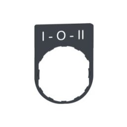 PLACA INSCRIP.30x40MM I-O-II"" ref. ZBYP2186 Schneider Electric [PLAZO 3-6 SEMANAS]