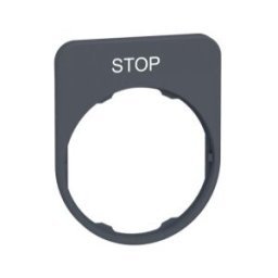 PLACA INSCRIP.FLUSH 30x40MM STOP" COL.GR." ref. ZBYFP2304C0 Schneider Electric [PLAZO 3-6 SEMANAS]