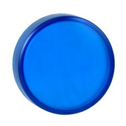 Lente plana azul para piloto luminoso circular ø 22 con lámpara ba9s ref. ZBV016 Schneider Electric [PLAZO 3-6 SEMANAS]