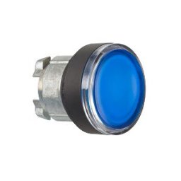 Cabeza pulsador luminoso azul ø 22 para lámpara BA9s ref. ZB4BW367 Schneider Electric [PLAZO 3-6 SEMANAS]