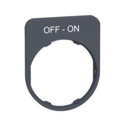 PLACA INSCRIP.FLUSH 30x40MM OFF-ON" COL.GR." ref. ZBYFP2367C0 Schneider Electric [PLAZO 3-6 SEMANAS]
