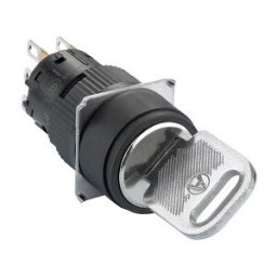 Selector llave 132 circular negro ø 16 - 2 posiciones fijas - 1NAnc ref. XB6EAG221P Schneider Electric [PLAZO 3-6 SEMANAS]