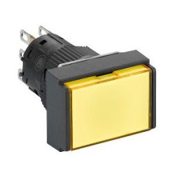 pulsador luminoso rectangular amarillo Ø16 - pulsar-pulsar - 1NANC - 12V ref. XB6EDF5J1P Schneider Electric [PLAZO 3-6 SEMANAS]