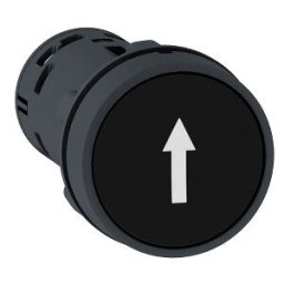 Pulsador - de impulso, negro - 1NO -Flecha blanca hacia arriba ref. XB7NA21341 Schneider Electric [PLAZO 3-6 SEMANAS]