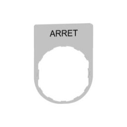 PLACA INSCRIP.30x40MM ARRET" COL.BL." ref. ZBYP2104C1 Schneider Electric [PLAZO 3-6 SEMANAS]