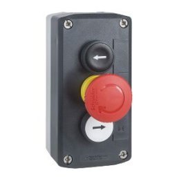 CAJA 3 PULS-SETA-PULS, BLANCO-ROJO-NEG ref. XALD328 Schneider Electric [PLAZO 3-6 SEMANAS]