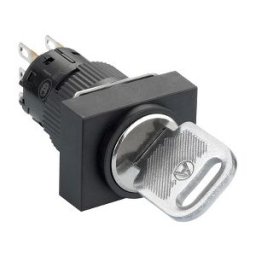 selector llave 132 rectangular negro Ø16 - 2 posiciones fijas - 1NANC ref. XB6EDG221P Schneider Electric [PLAZO 3-6 SEMANAS]