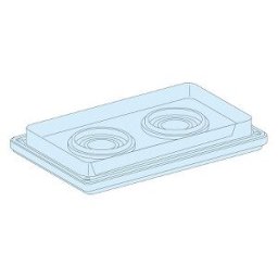 Placa pasacables G IP55, 2 entradas diámetros 33 a 72 mm ref. 8899 Schneider Electric [PLAZO 3-6 SEMANAS]