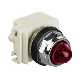 piloto luminoso Ø30 - rojo - lámpara BA 9 s - 12 V ref. 9001KP32R9 Schneider Electric [PLAZO 3-6 SEMANAS]
