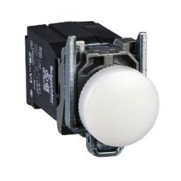 Piloto luminoso blanco ø22 - lente plana con led integrado 440…460v ref. XB4BV8B1 Schneider Electric [PLAZO 3-6 SEMANAS]