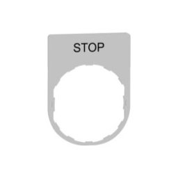 PLACA INSCRIP.30x40MM STOP" COL.BL." ref. ZBYP2304C1 Schneider Electric [PLAZO 3-6 SEMANAS]