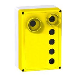 empty enclosure XALF for top of car box - 6 cut-outs - Ø 22 mm ((*)) ref. XALFP0602 Schneider Electric [PLAZO 3-6 SEMANAS]