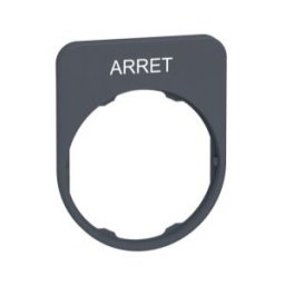 PLACA INSCRIP.FLUSH 30x40MM ARRET" COL.GR." ref. ZBYFP2104C0 Schneider Electric [PLAZO 3-6 SEMANAS]
