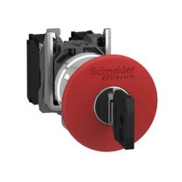 parada de emergencia Ø22 - cabeza seta Ø40 - desenclavamiento por llave 1NC ref. XB4BS9442 Schneider Electric [PLAZO 3-6 SEMANAS