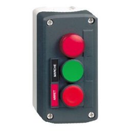 CAJA 3 PULS-P,LUM,-PULS VERDE-ROJO IO ref. XALD361M Schneider Electric [PLAZO 3-6 SEMANAS]