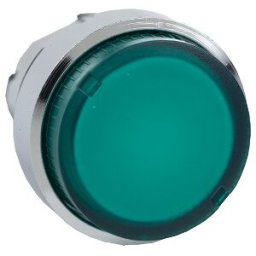 Cabeza pulsador luminoso saliente verde ø 22 para lámpara BA9s ref. ZB4BW13 Schneider Electric [PLAZO 3-6 SEMANAS]