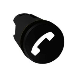 Cabeza pulsador negro ø 22 - teléfono ref. ZB5AA252 Schneider Electric [PLAZO 3-6 SEMANAS]